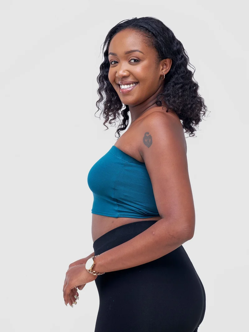 Zoya Basic Jersey Bandeau - Teal