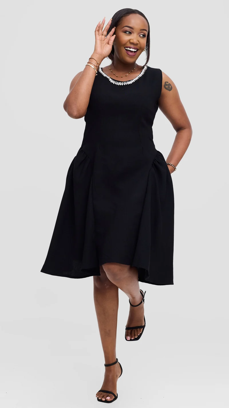Hawi Satrorial Furaha Dress - Black