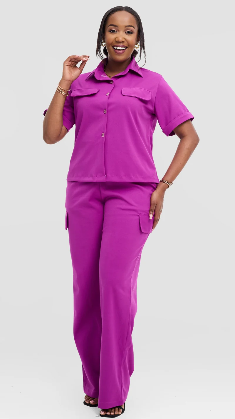 Hawi Sartorial Victoria 2 Piece Set - Hot Pink