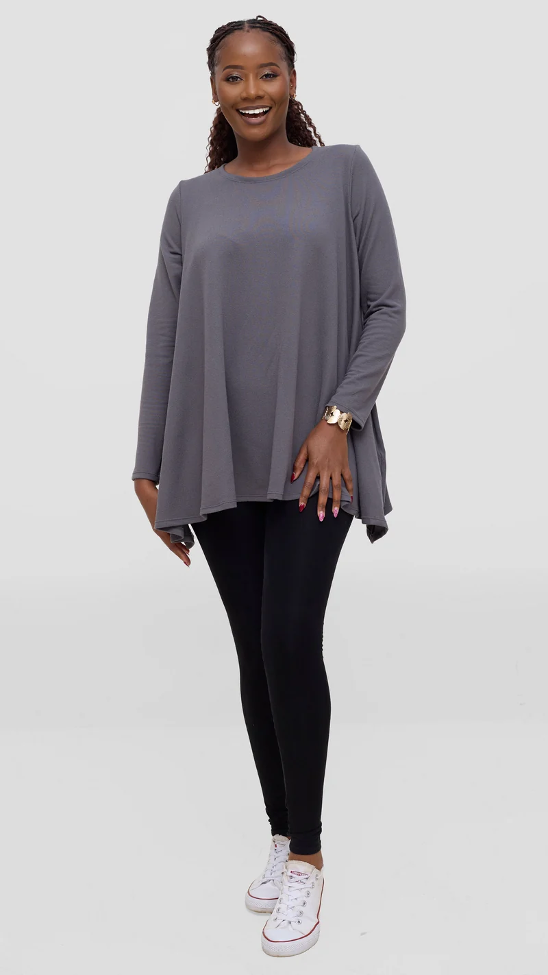 Vivo Tanda Loose Sweater - Grey