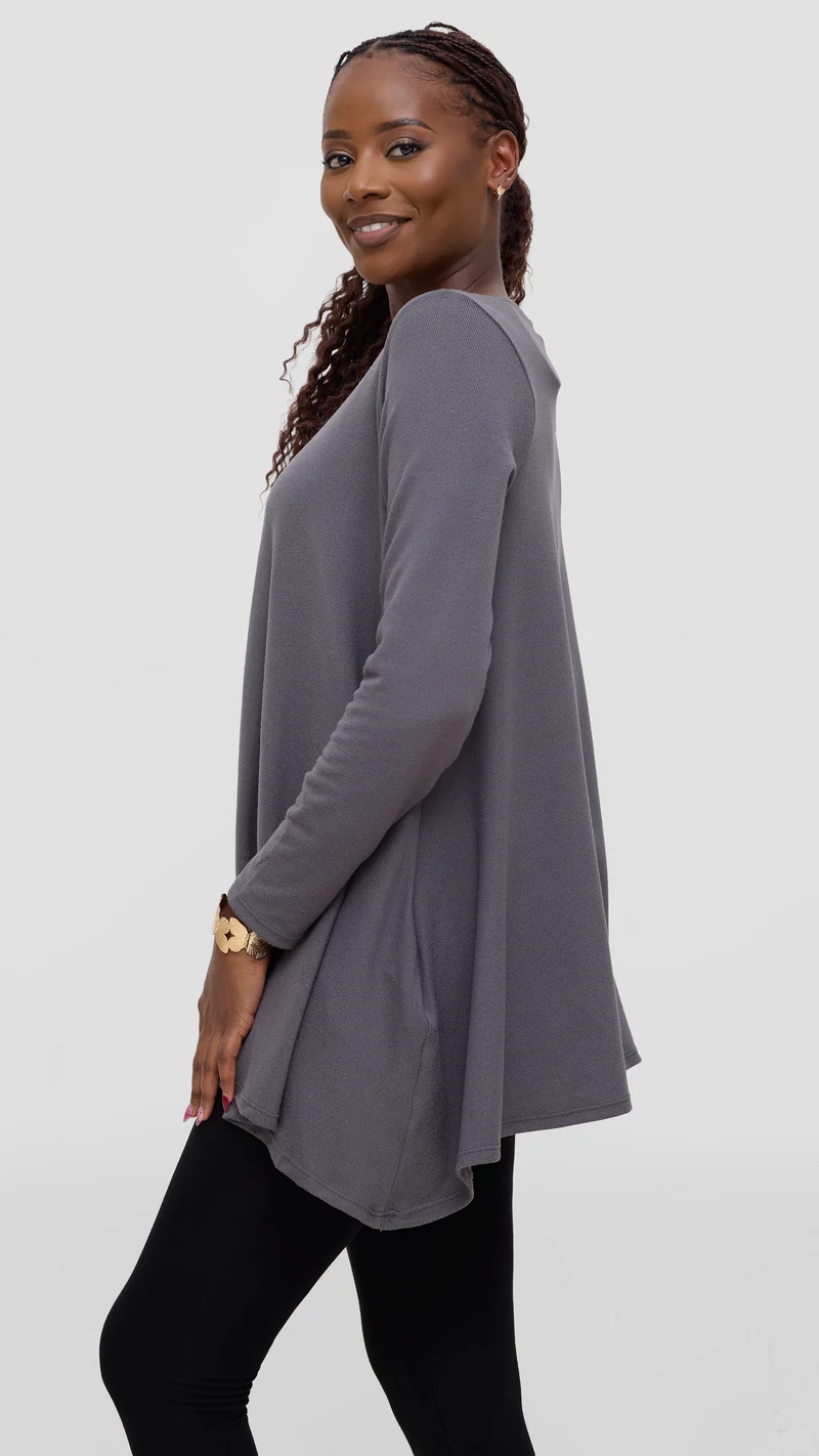 Vivo Tanda Loose Sweater - Grey