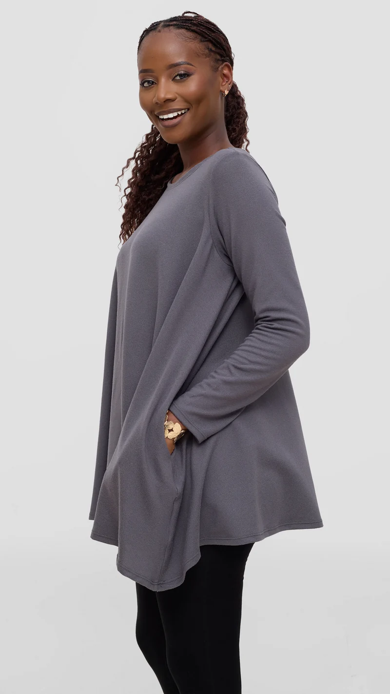 Vivo Tanda Loose Sweater - Grey