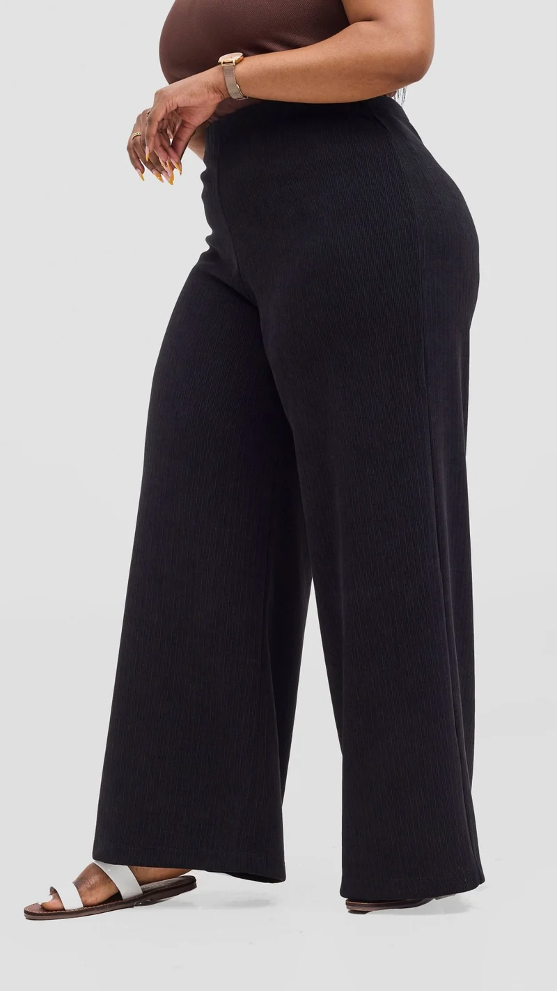 Vivo Alani Pallazo Pants - Black