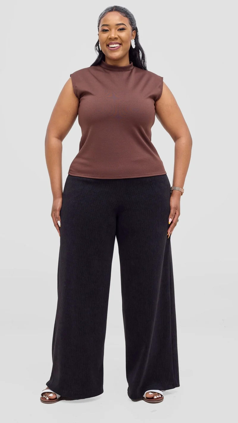 Vivo Alani Pallazo Pants - Black