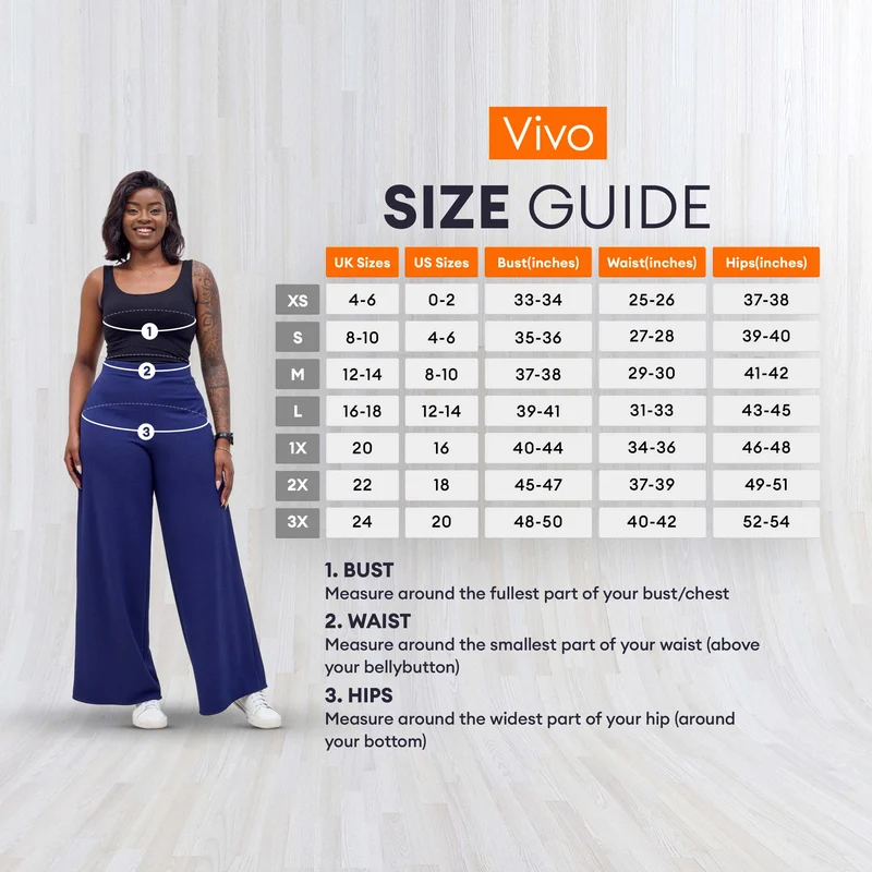 Vivo Alani Pallazo Pants - Black