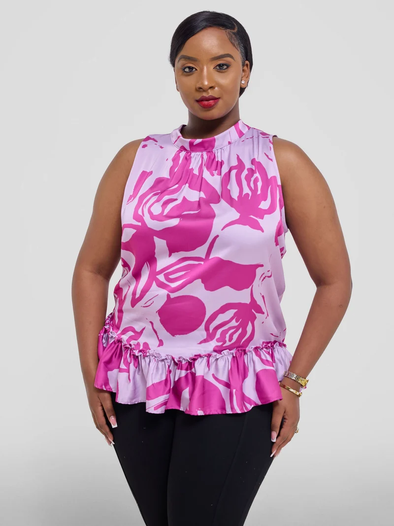 Vivo Kelemi 4.0 Sleeveless Top - Lilac / Magenta Nashe Print