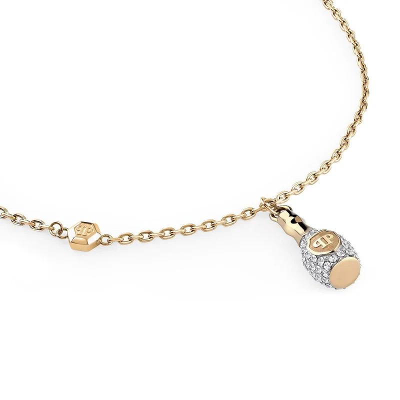 Philipp Plein Damen Halskette VALENTINE Edelstahl Gelbgold PJFEA20NU