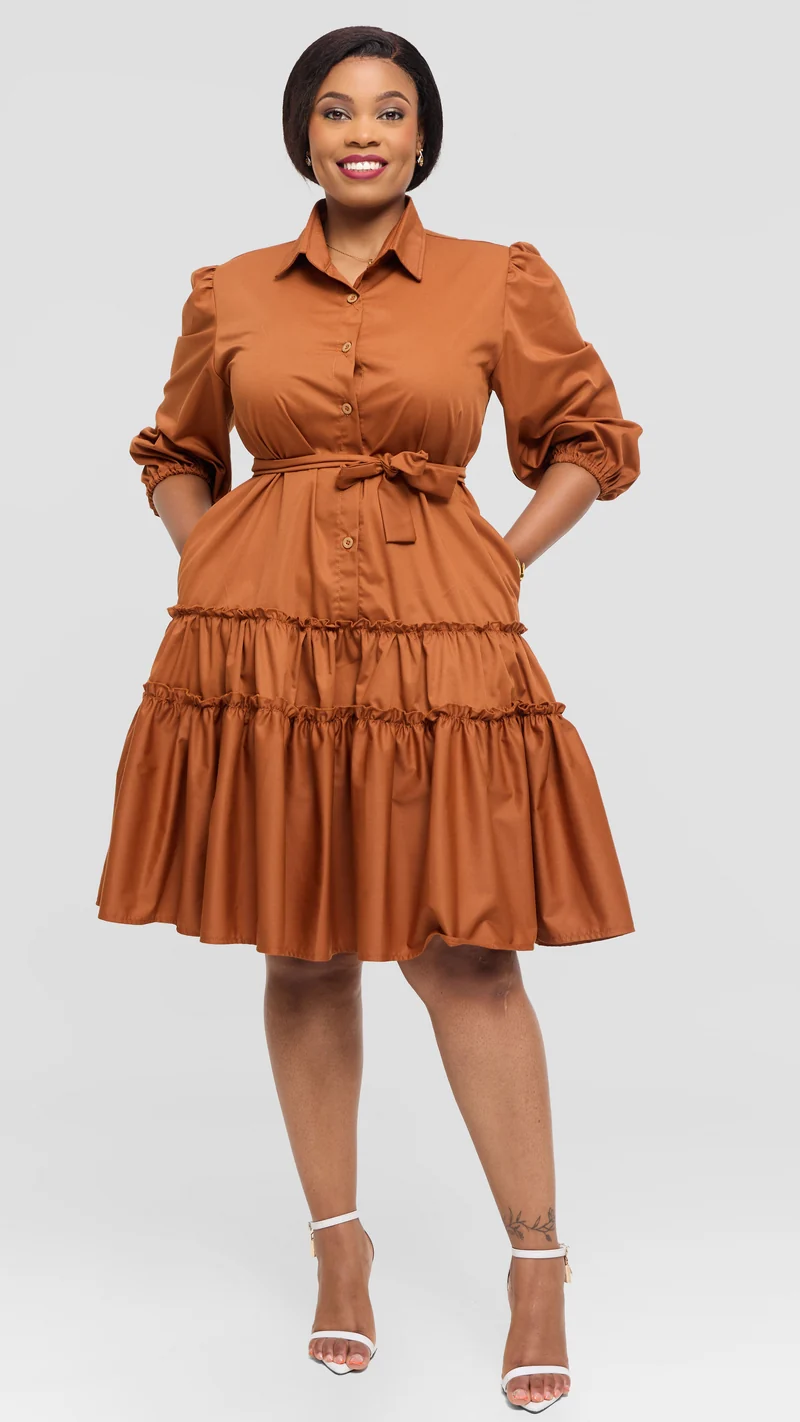 Lizola Sofia Shirt Dress - Brown