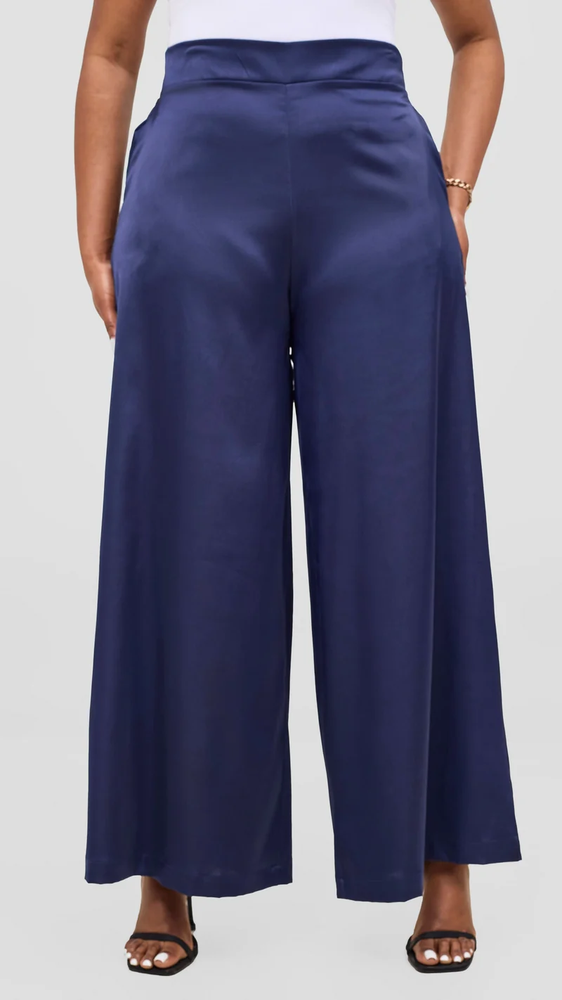 Vivo Iyana Wide Leg Pants - Navy