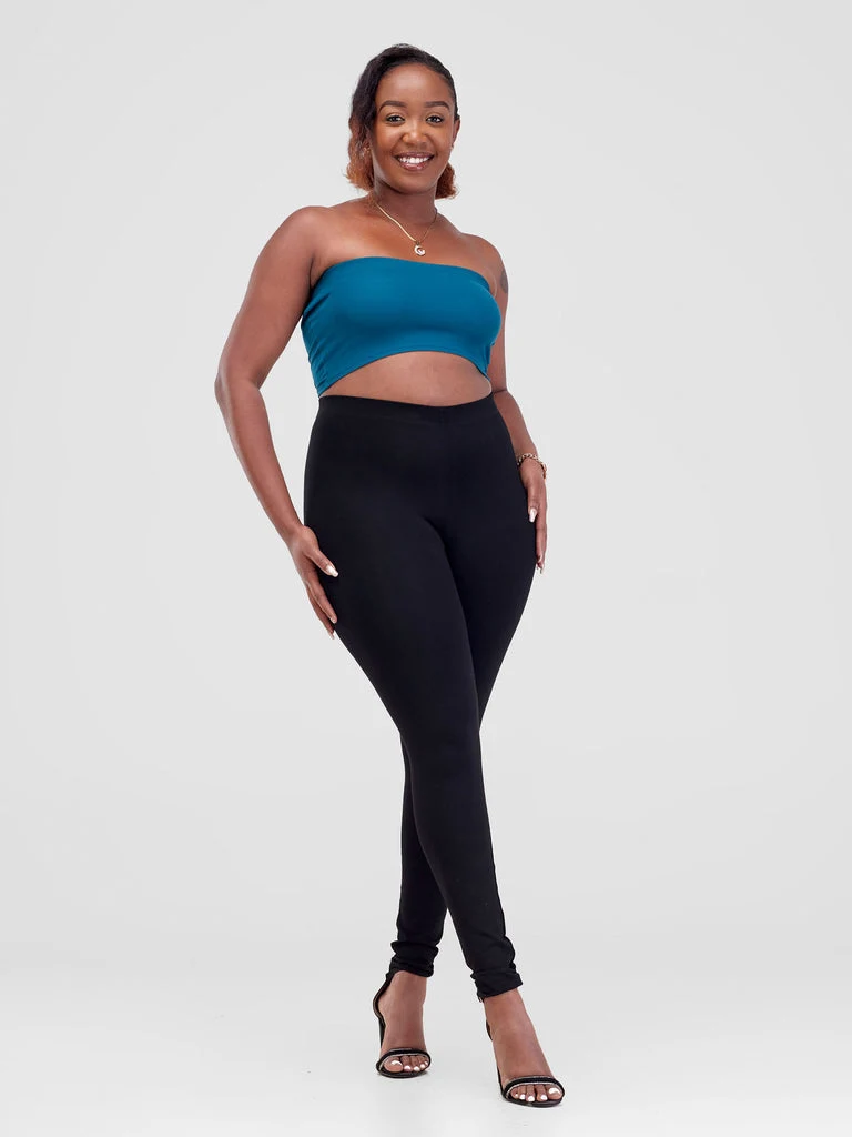Zoya Basic Jersey Bandeau - Deep Teal