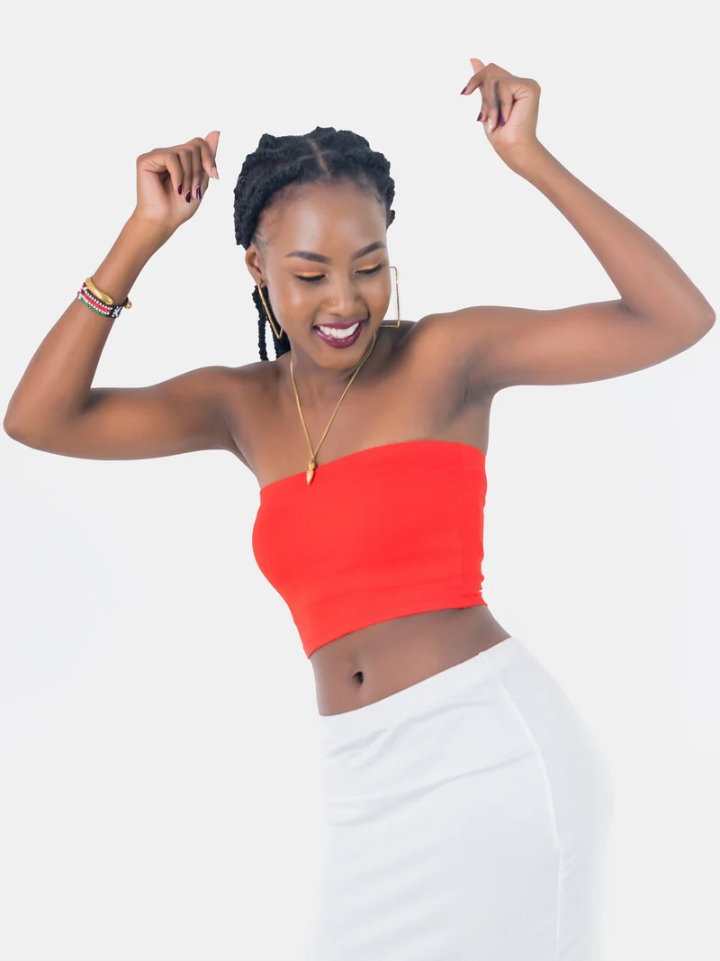 Zoya Basic Jersey Bandeau - Red