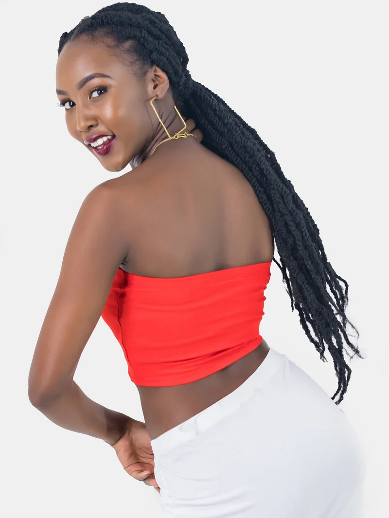 Zoya Basic Jersey Bandeau - Red