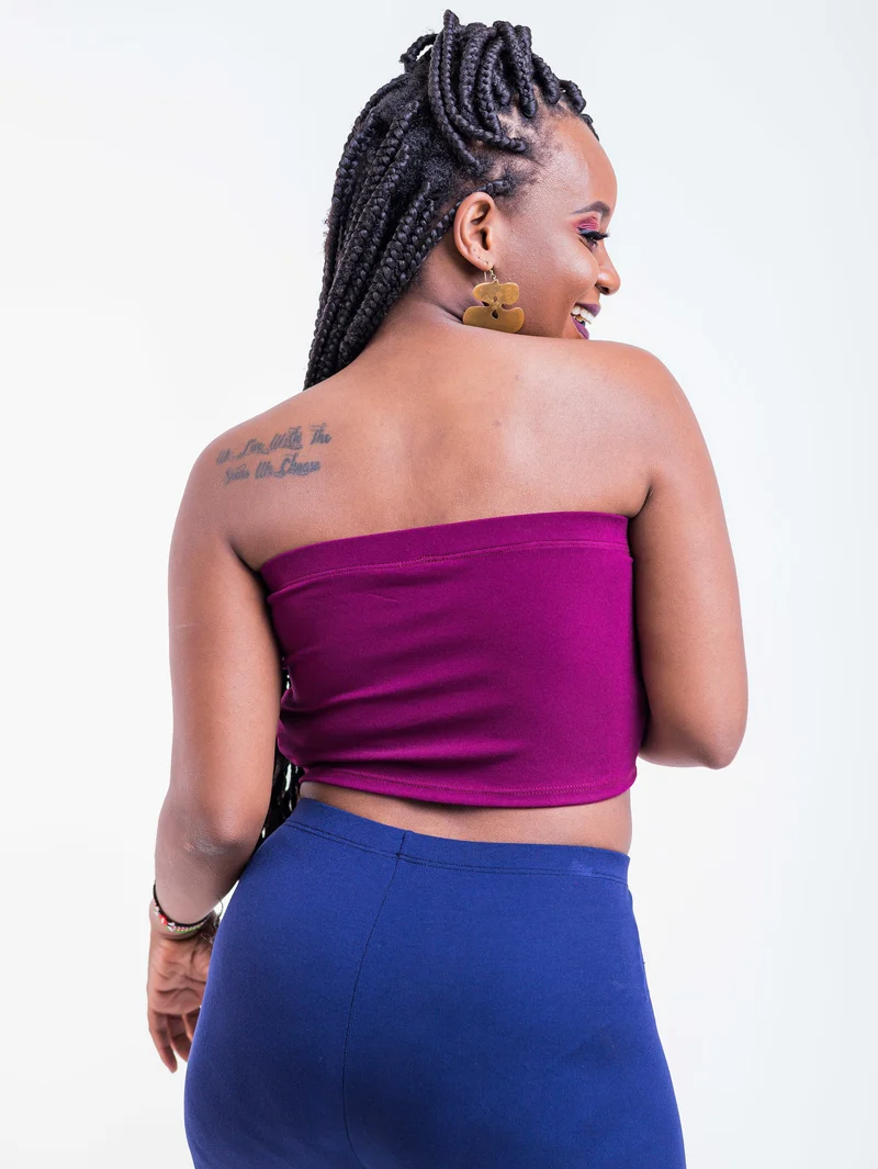Zoya Basic Jersey Bandeau - Burgundy