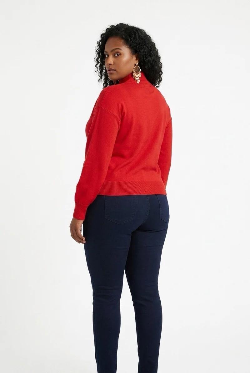 Stylish Sisters Knit Cardigan - Red