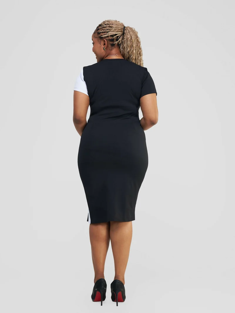 Maryanne Dress - Black / White