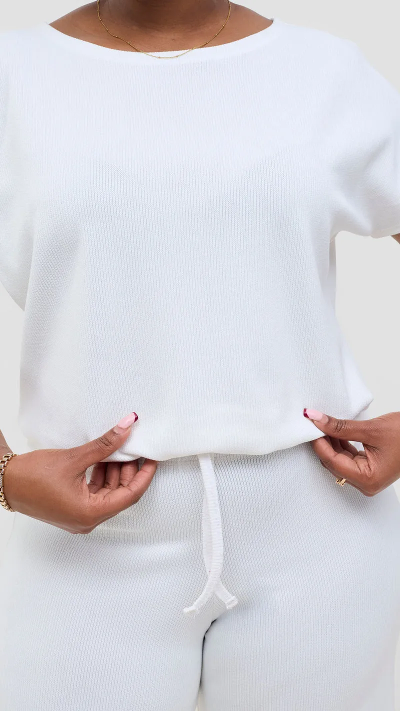 Vivo Safa Straight Leg Pants - White