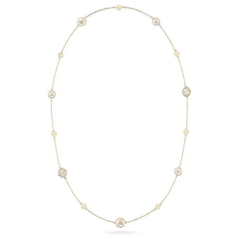 Philipp Plein Damen Halskette PLEIN MINI LOGO Goldfarben PJ2EA11NU