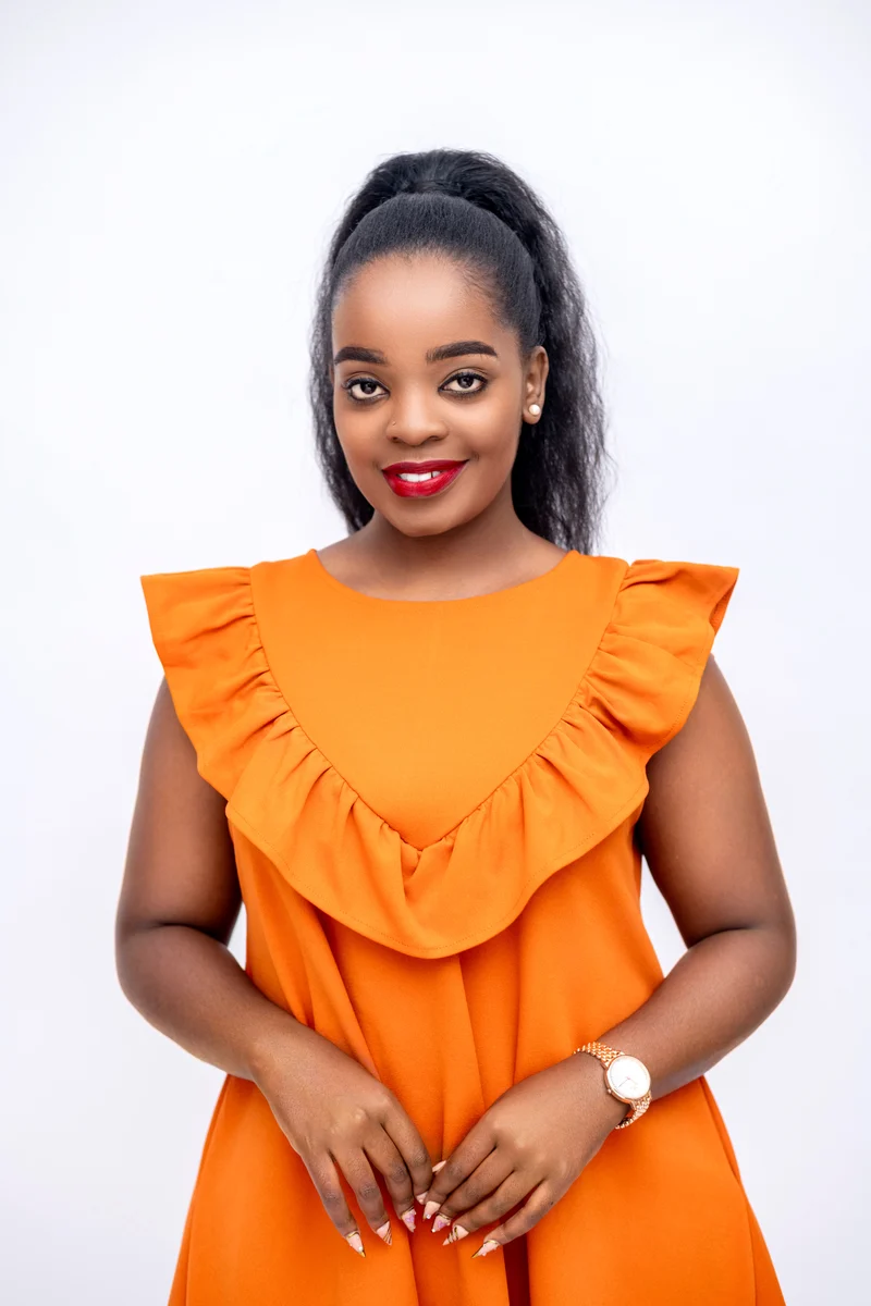 Navaa Collection A-line Nuru Dress - Burnt Orange ( Breastfeeding-friendly)