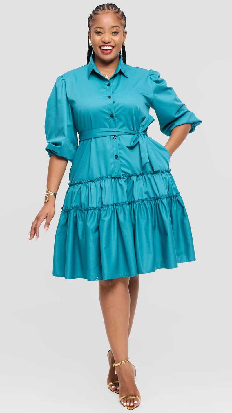 Lizola Skyla Shirt Dress - Blue