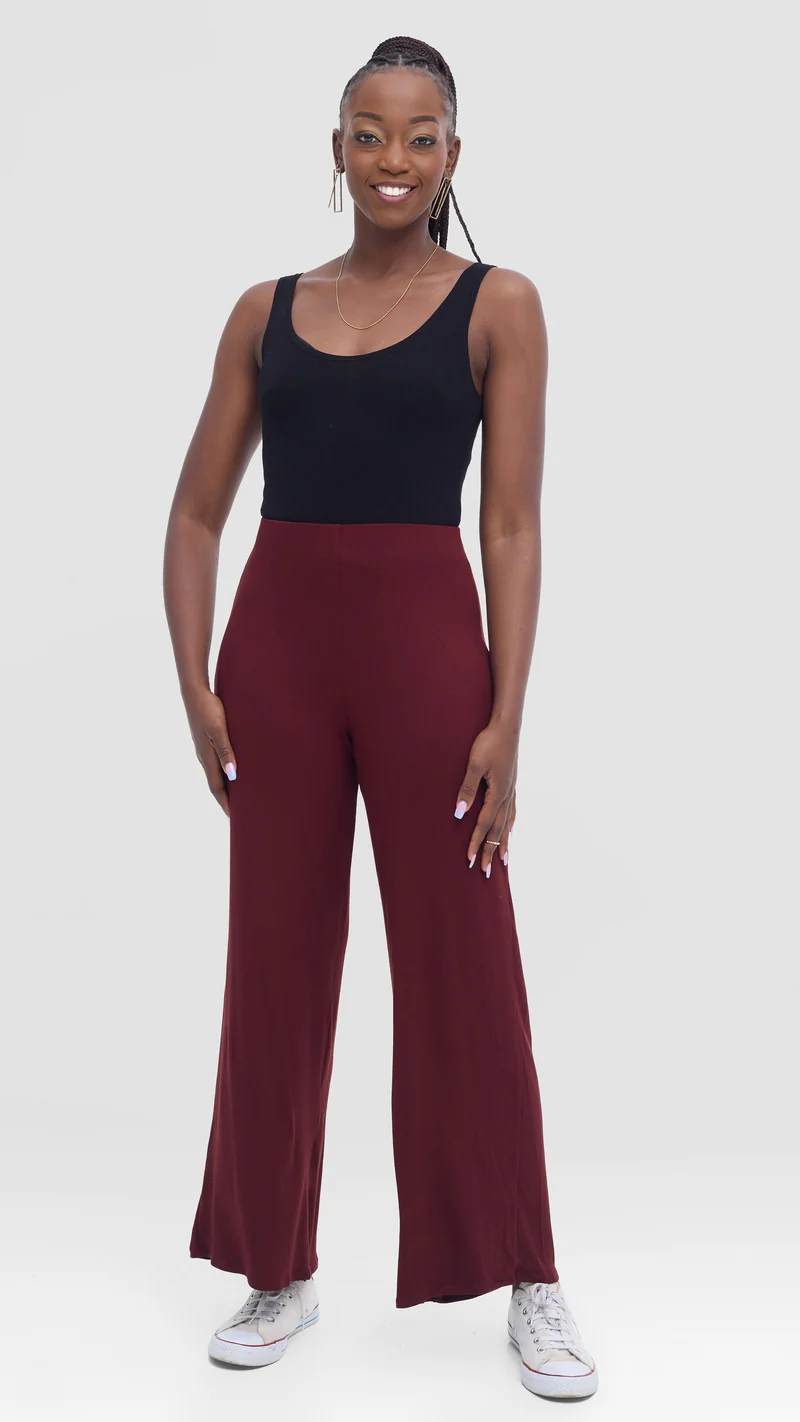 Vivo Chela Pants in Jersey - Mulberry