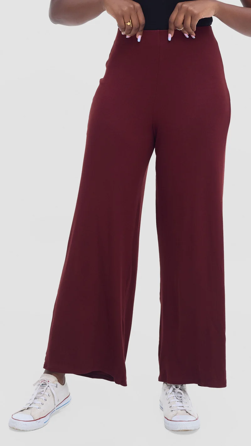 Vivo Chela Pants in Jersey - Mulberry