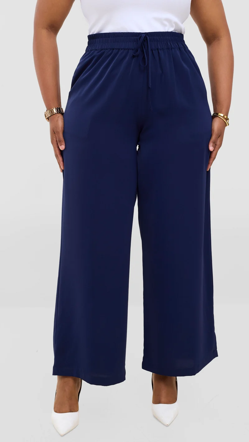 Vivo Wastani Drawstring Pants - Navy