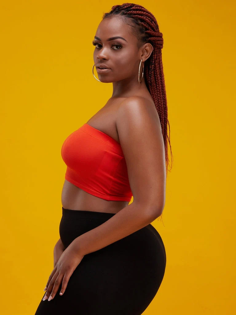 Zoya Basic Jersey Bandeau - Orange