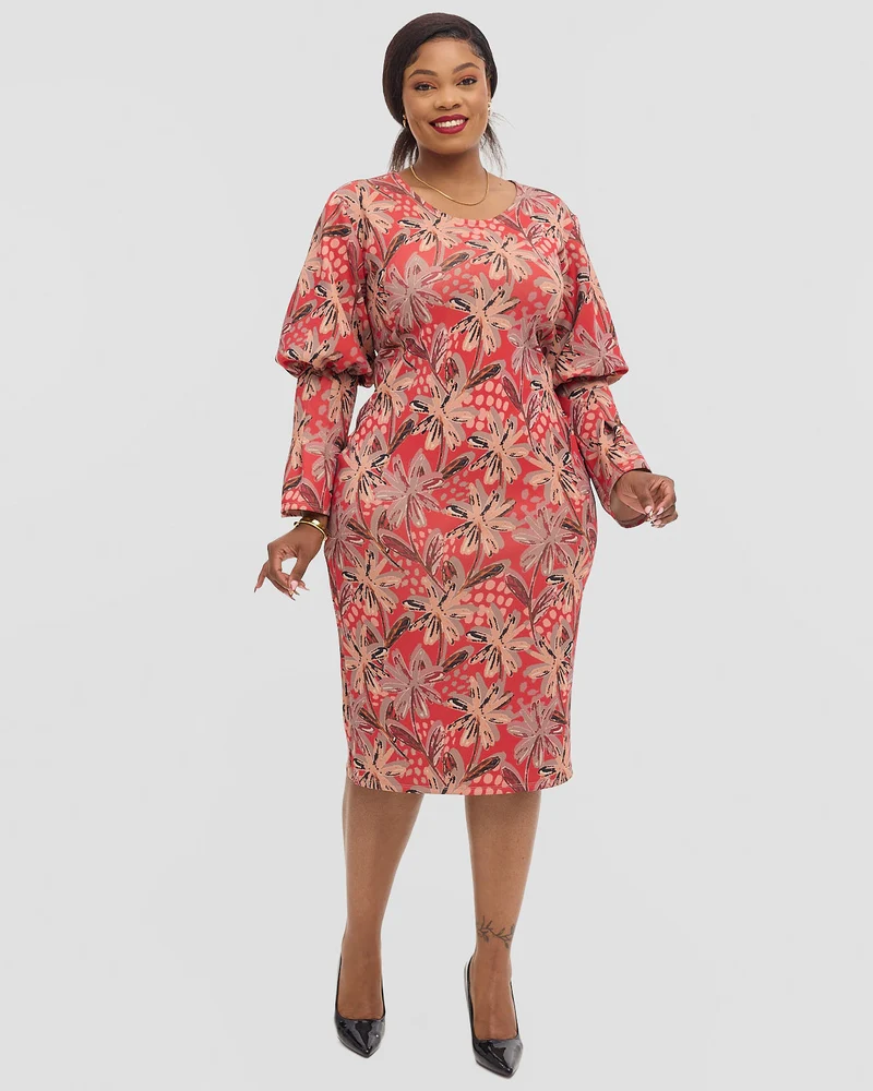 Lizola Raelyn Bodycon Dress - Red