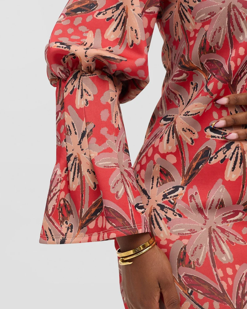Lizola Raelyn Bodycon Dress - Red