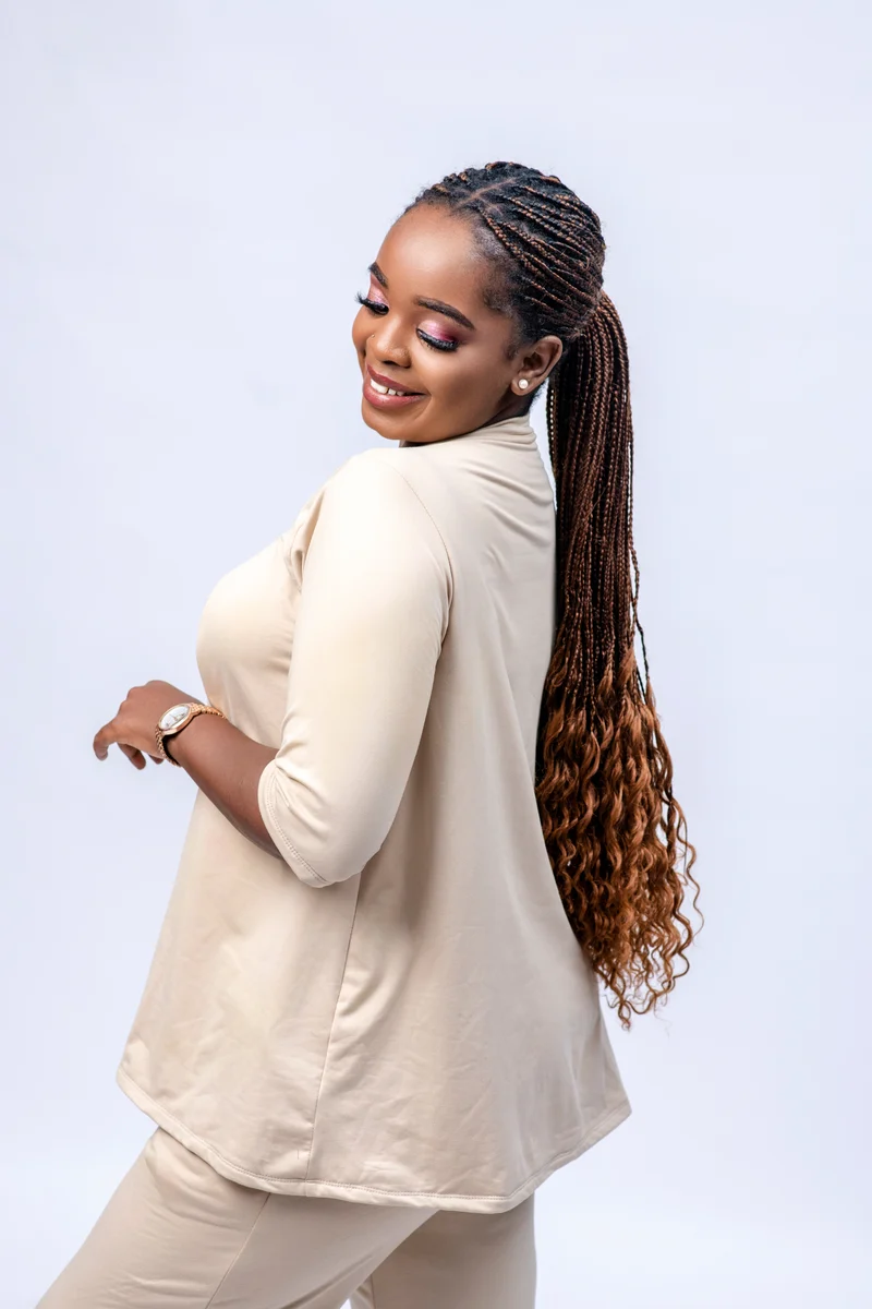 Navaa Collection Warm & Cosy 2-Piece Set - Beige (Breastfeeding-friendly)