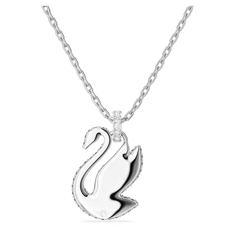 SWAROVSKI Damen Anhänger Schwan Blau Rhodiniert SWAN 5660594