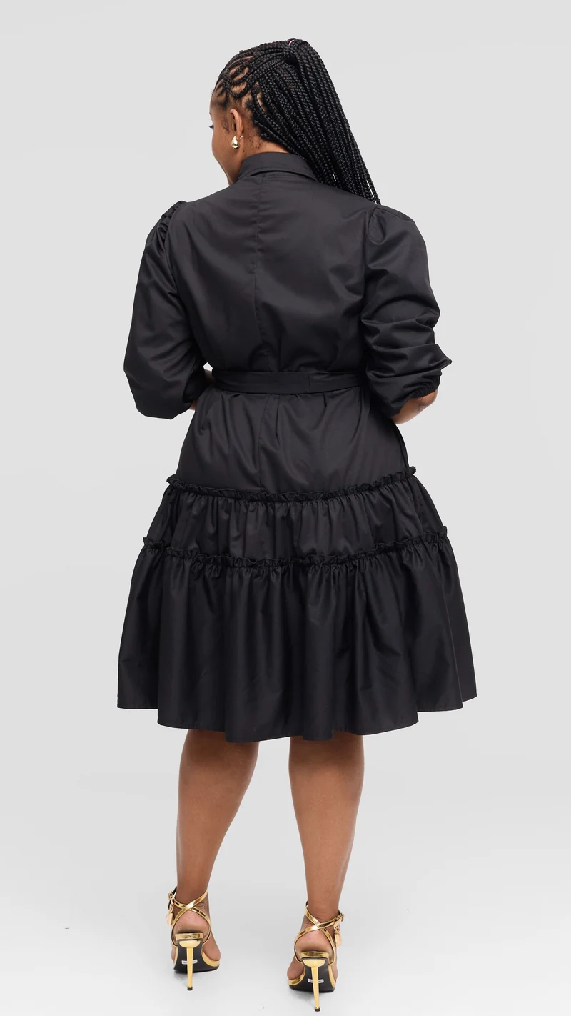 Lizola Sierra Shirt Dress - Black