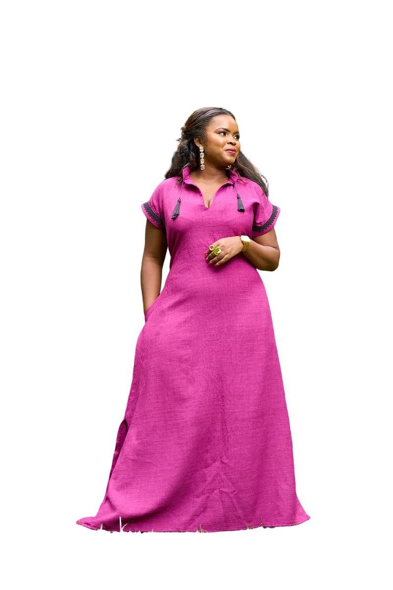Silk House Collection Iris Kaftan - Purple