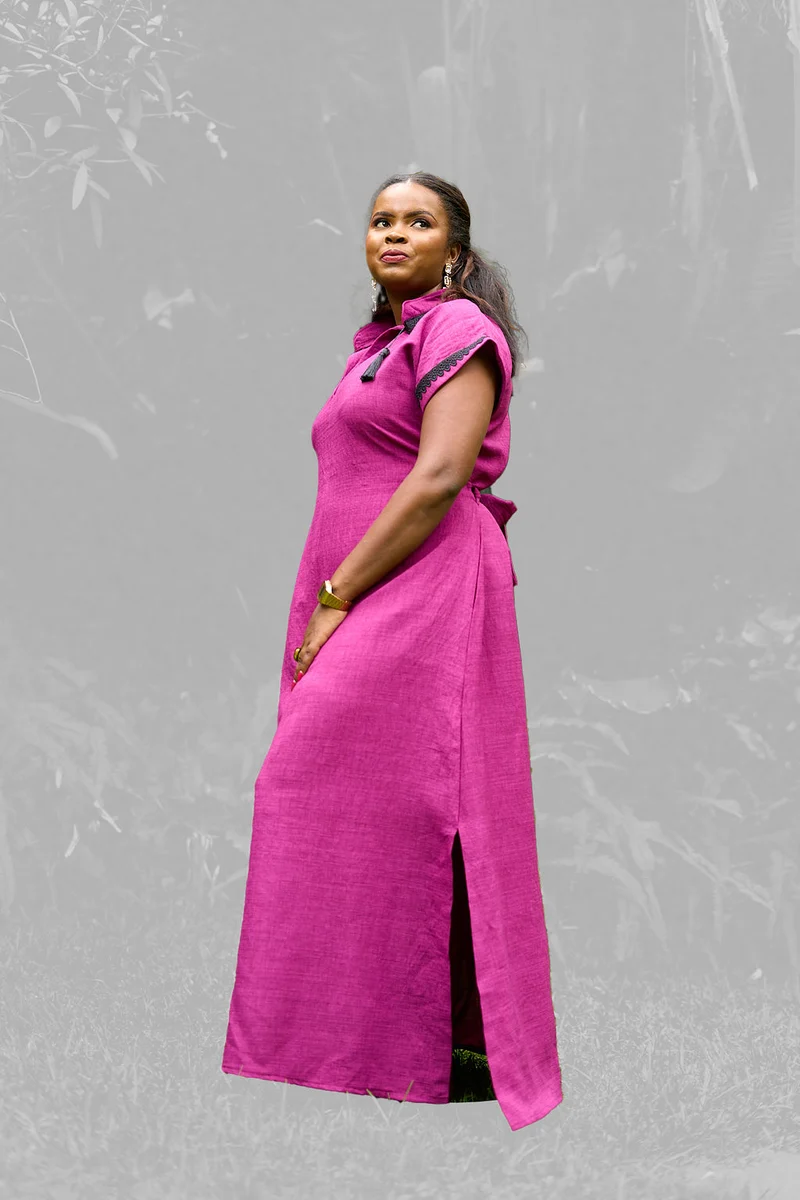 Silk House Collection Iris Kaftan - Purple