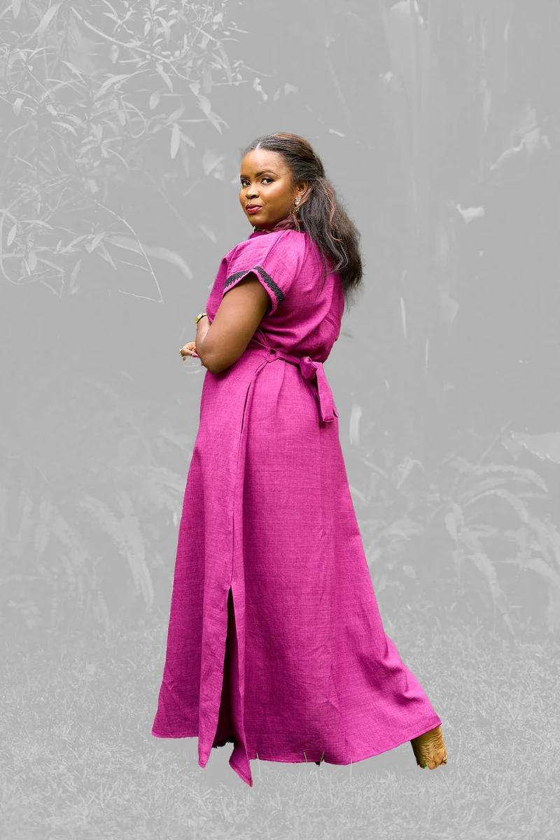 Silk House Collection Iris Kaftan - Purple