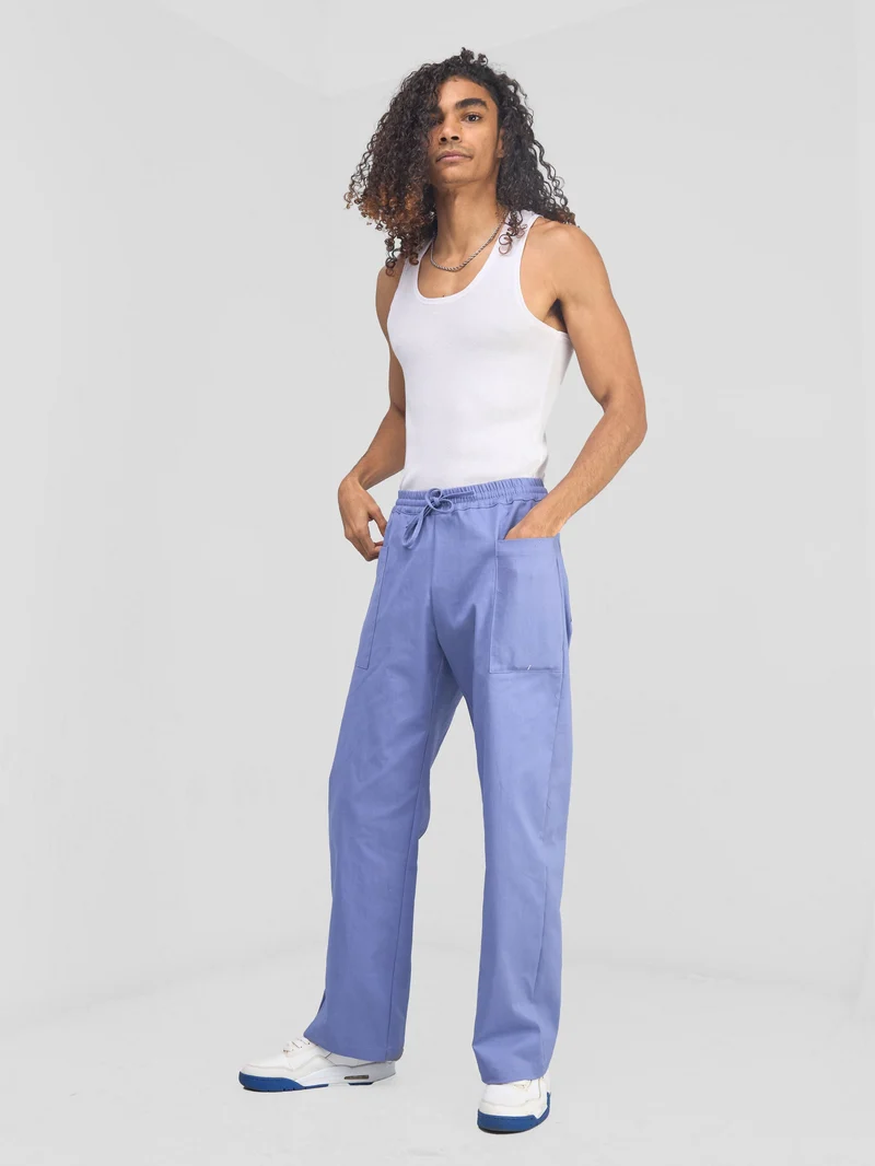 Zoya Banda Men's Cargo Pants - Blue