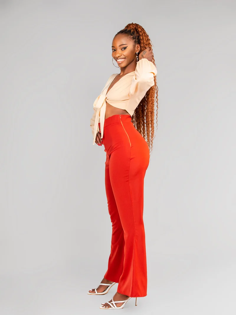 Da'Joy Fashions Andeska Pant Set - Beige / Brown