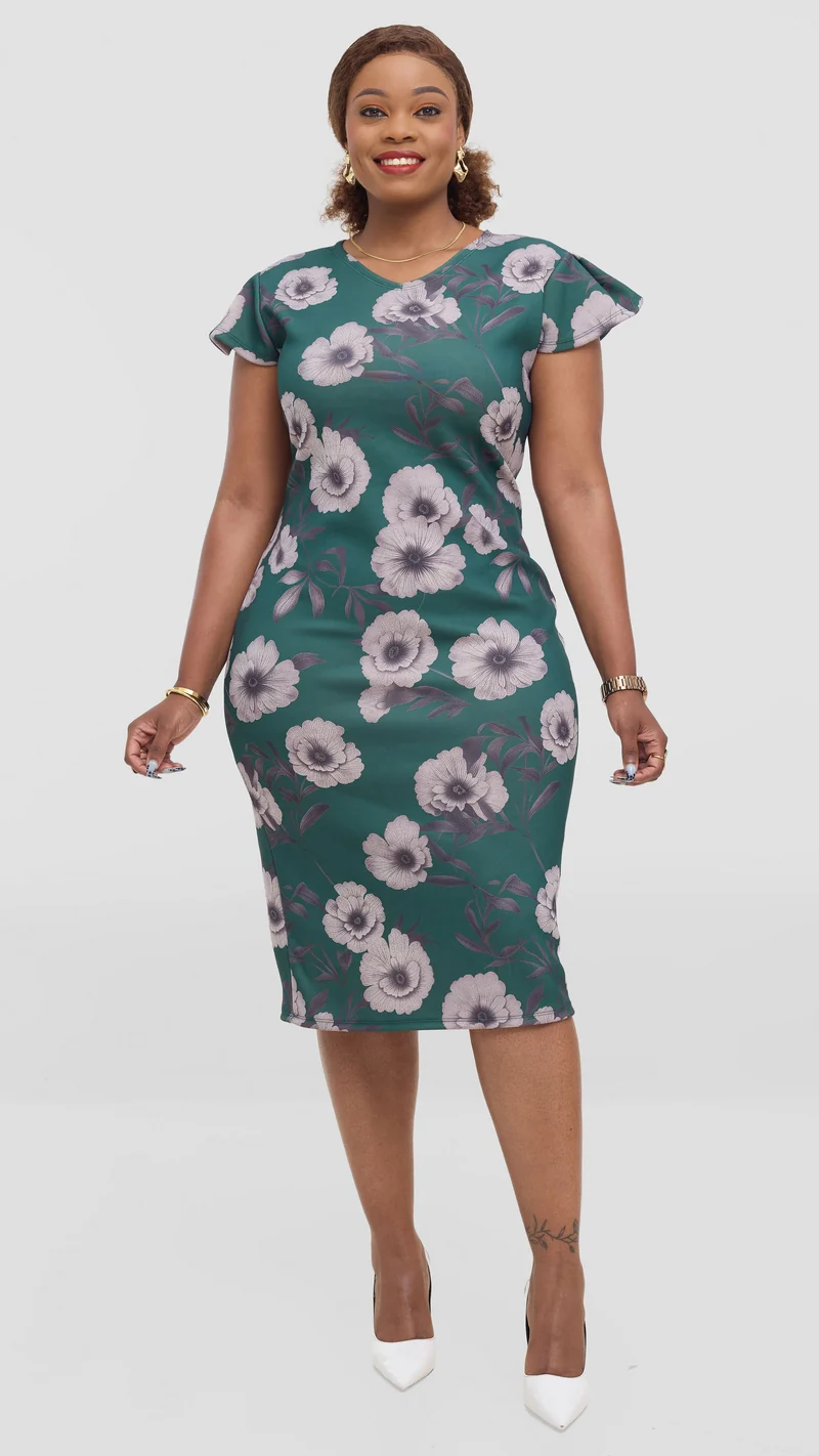 Lizola Rachel Bodycon Dress - Green