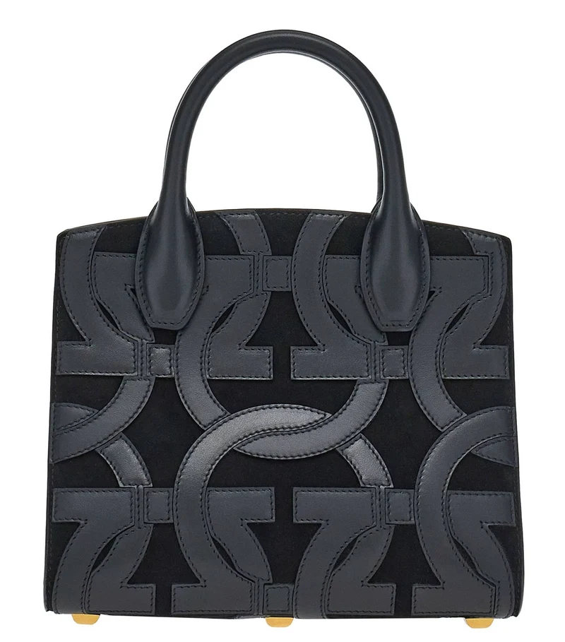 Salvatore Ferragamo Handtasche Damen Gancini Schwarz 214297 759405