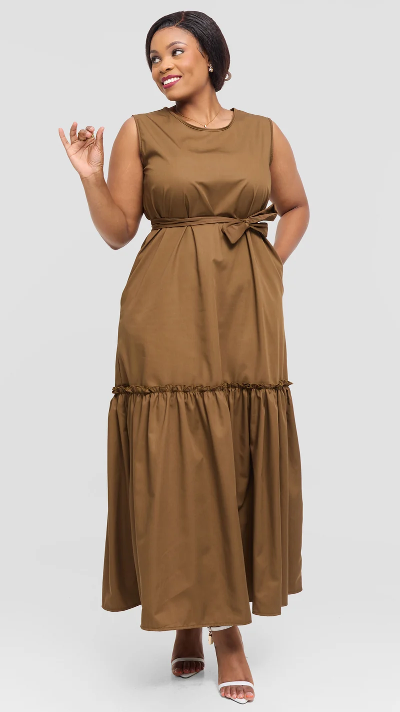 Lizola Valery Maxi Dress - Brown