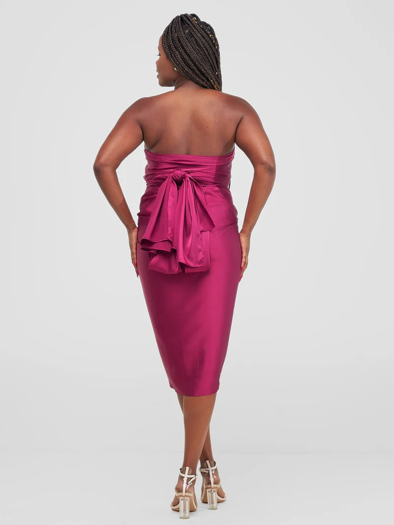 Zoya Shani Sarong Wrap - Burgundy