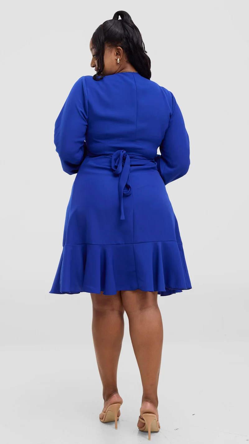 Lizola Budali Wrap Dress - Blue