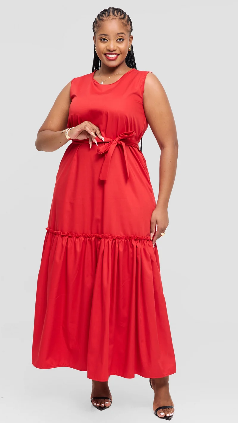 Lizola Vada Maxi Dress - Red