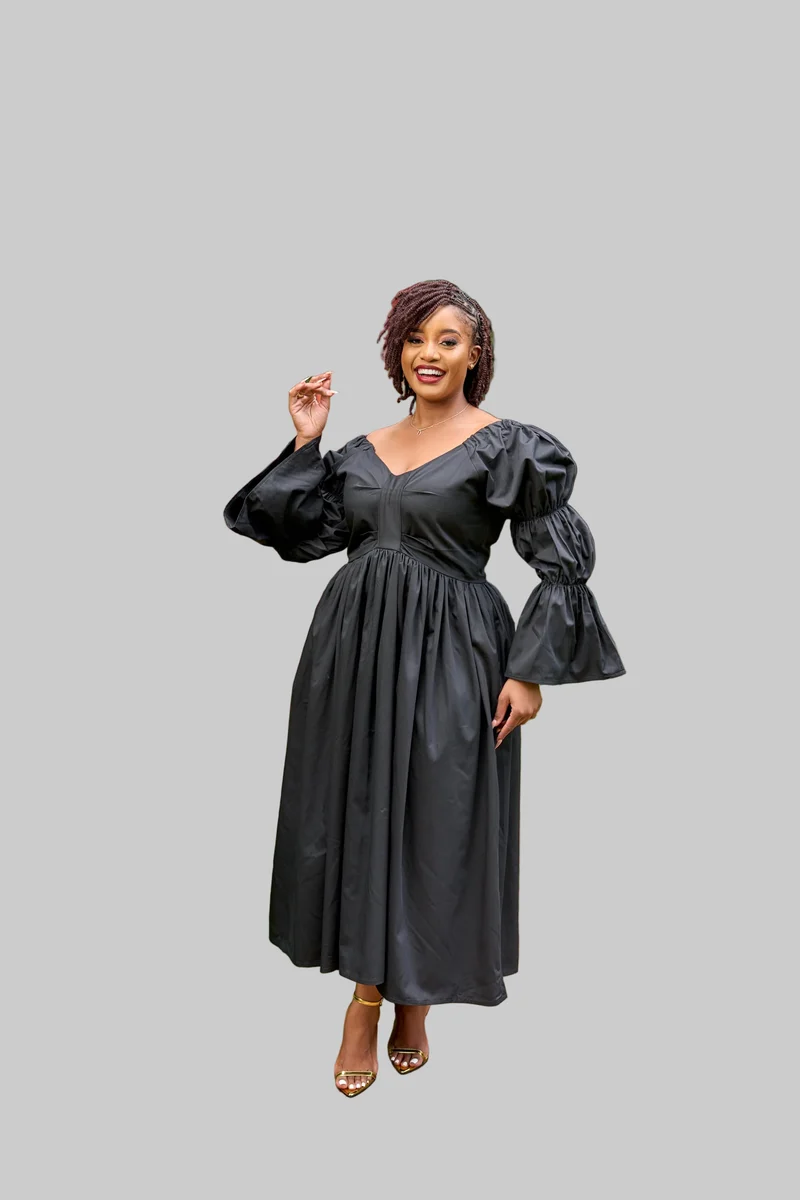 Busara Long Dress - Black