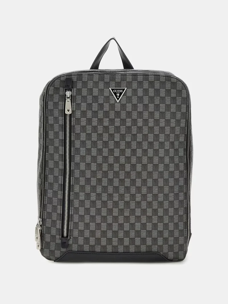 GUESS Freizeit Rucksack Unisex Torino Jet Set Eco Backpack Schwarz HMJESEP4161‑BLA