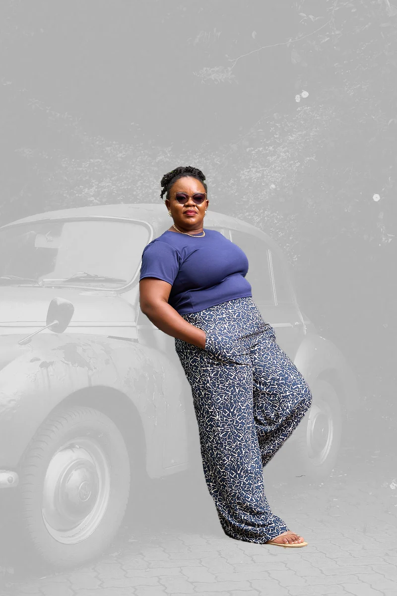 Kakiba Collections Noel Crop Top - Navy Blue