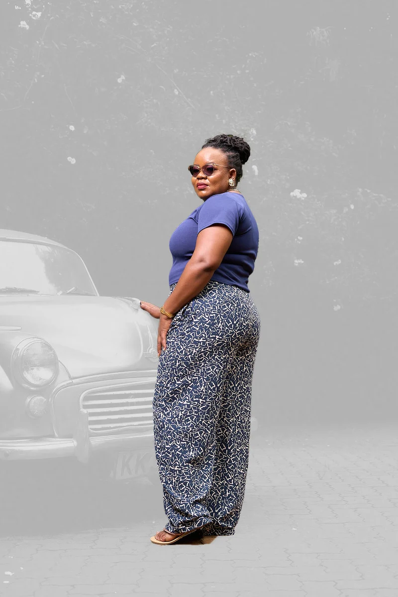 Kakiba Collections Noel Crop Top - Navy Blue