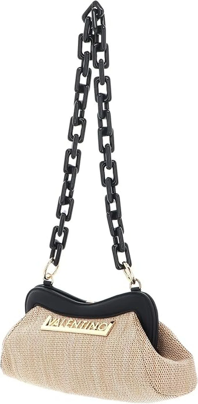 Valentino Bags Damen Handtasche Copacabana Natural/Nero VBS7UG03SG41
