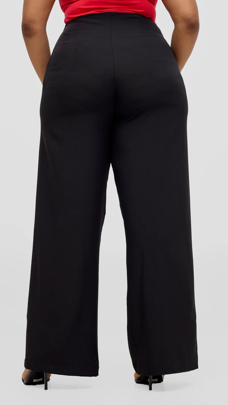 Vivo Kani Wide Leg Pants - Black
