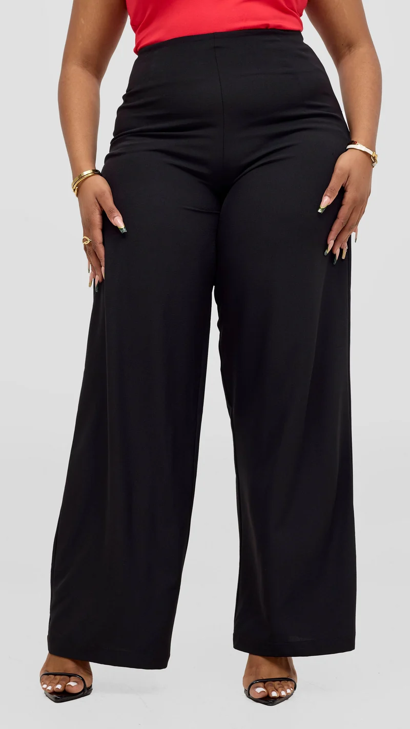 Vivo Kani Wide Leg Pants - Black